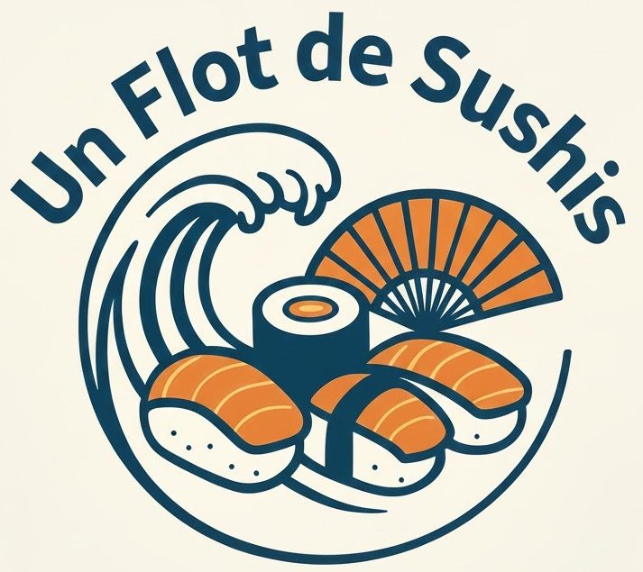 un flot de sushis